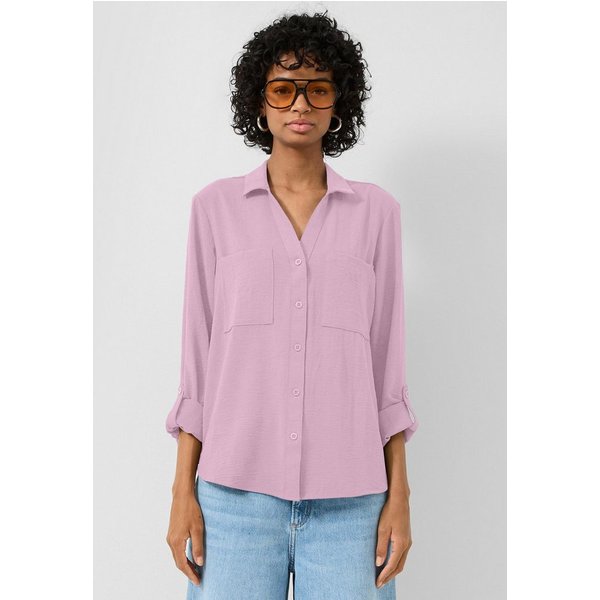 QS Langarmbluse Bluse Bluse mit Turn-up