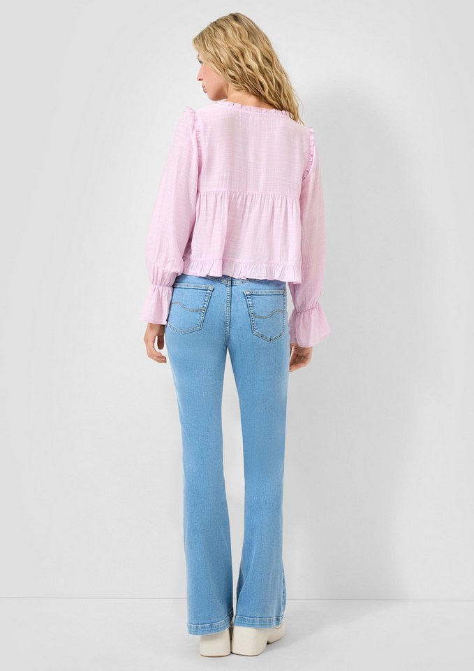 QS Langarmbluse Bluse Rüschenbluse – Bild 3 von 5