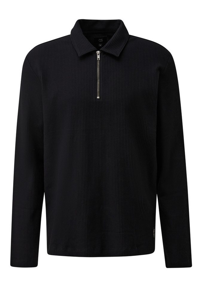 QS Longpullover Polo-Shirt Polo im Relaxed Fit – Bild 2 von 5