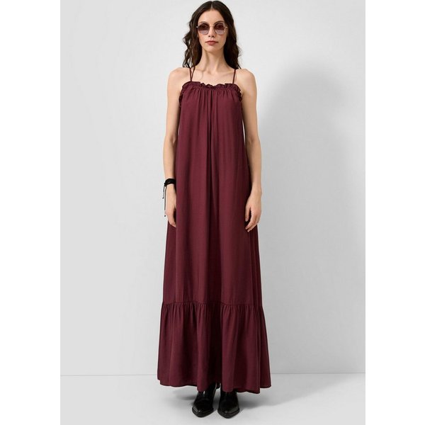 QS Maxikleid Kleid Langes Viskosemix-Kleid