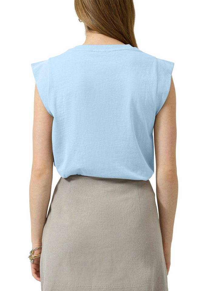 QS Rundhalsshirt Sommertop mit Rundhals – Bild 2 von 4