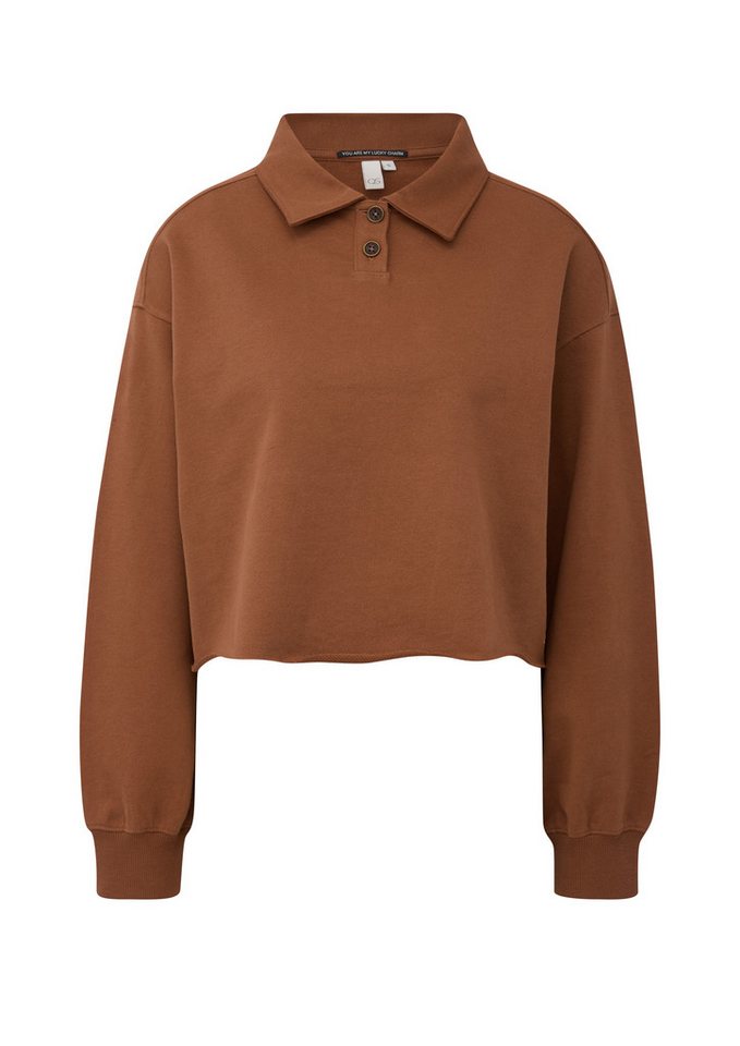 QS Sweatshirt Sweatshirt Cropped Polo-Sweatshirt – Bild 2 von 5