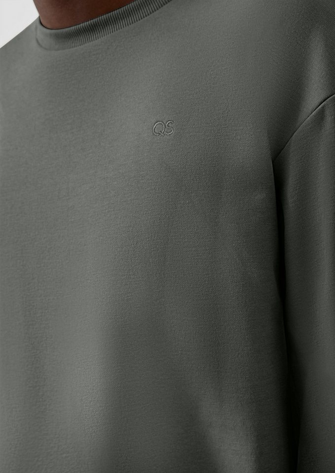 QS Sweatshirt Sweatshirt Sweatshirt mit Logo-Stickerei – Bild 4 von 5