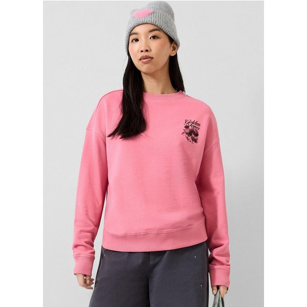 QS Sweatshirt Sweatshirt Sweatshirt mit Rückenprint