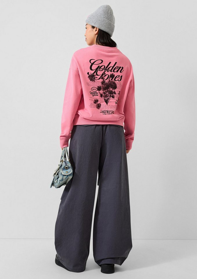 QS Sweatshirt Sweatshirt Sweatshirt mit Rückenprint – Bild 3 von 5