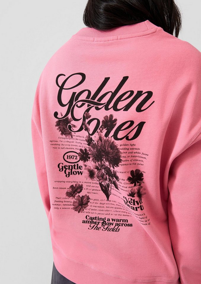 QS Sweatshirt Sweatshirt Sweatshirt mit Rückenprint – Bild 4 von 5