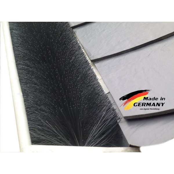 Qualitätsbürsten Dachrinne Dachrinnenbürste Ø 12 cm-besonders dicht, direkt vom Hersteller,UV-Stabil, 30-St., verzinkter Draht