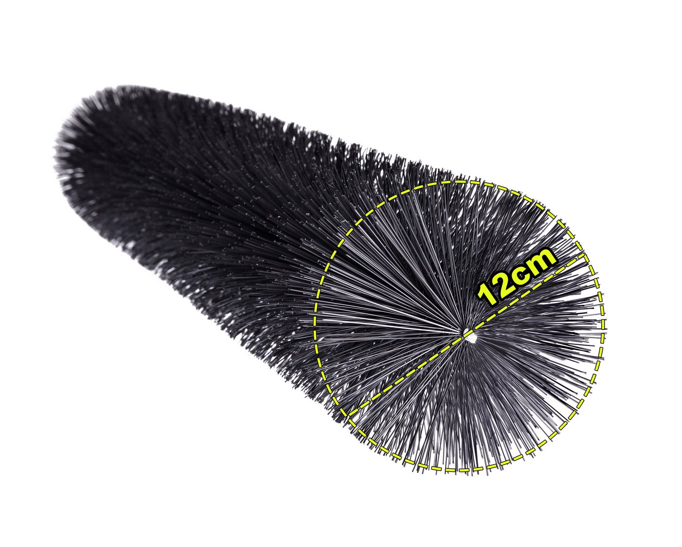 Qualitätsbürsten Dachrinne Dachrinnenbürste Ø 12 cm-besonders dicht, direkt vom Hersteller,UV-Stabil, 10-St., verzinkter Draht – Bild 2 von 5