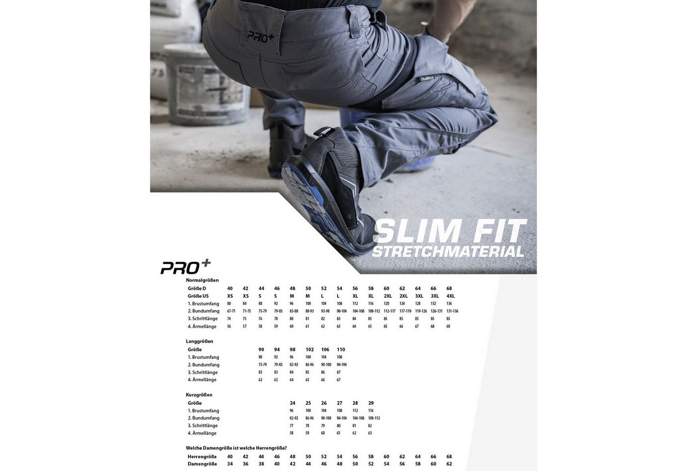 Qualitex Workwear Arbeitsbundhose Arbeitsbundhose Bundhose "Pro+" – Bild 5 von 5