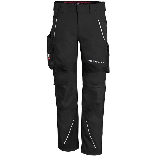 Qualitex Workwear Arbeitsbundhose moderne Arbeitshose IRON - Lyocell, Cordura, Stretch & Reflexelemente (1-tlg) funktionale Werkstatthose mit 19 Taschen - Atmun
