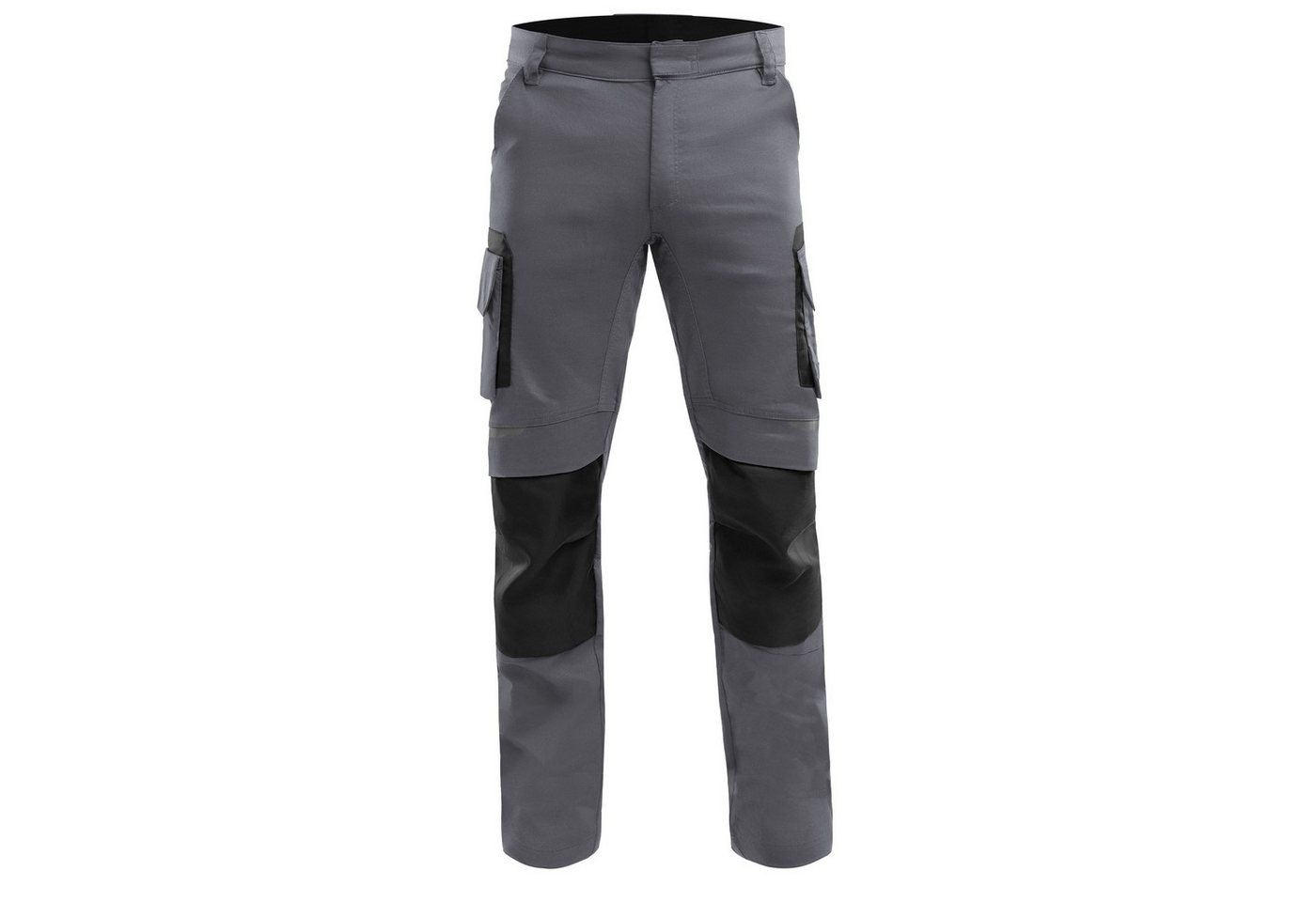 Qualitex Workwear Arbeitsbundhose moderne PROfessionals Herren-Arbeitshose, Stretch-Bundhose Herren (1-tlg) robuste Workwear-Berufshose mit 6 Taschen, mit Kniep – Bild 2 von 4