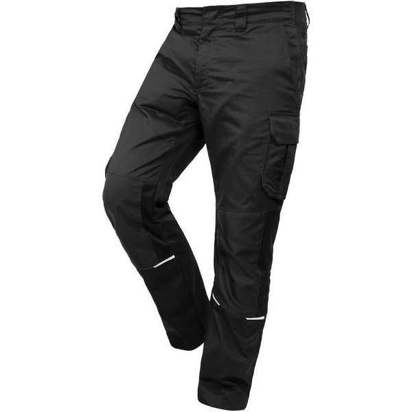 Qualitex Workwear Arbeitsbundhose Slim-Fit Herren-Arbeitshose, strapazierfähige Stretch-Hose-Herren (1-tlg) Robust wie eine Jeans, Herren Hose auch als Latzhose