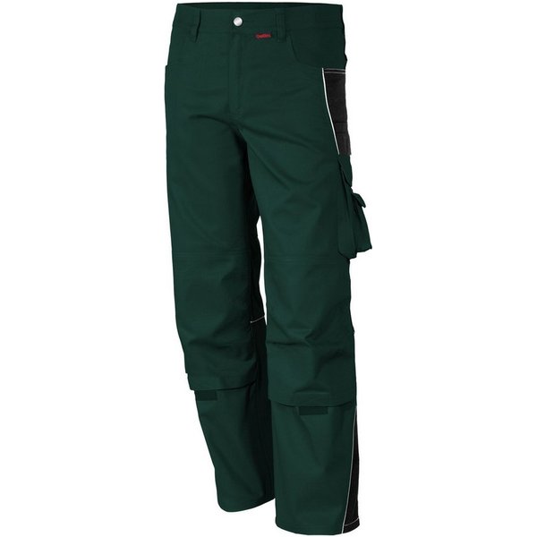 Qualitex Workwear Arbeitshose Bundhose "PRO" grün/schwarz, Gr. 94