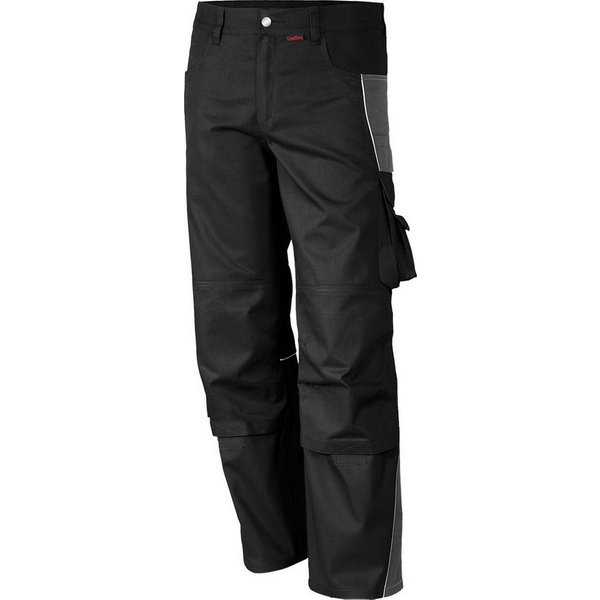 Qualitex Workwear Arbeitshose Bundhose "PRO" schwarz/grau, Gr. 48
