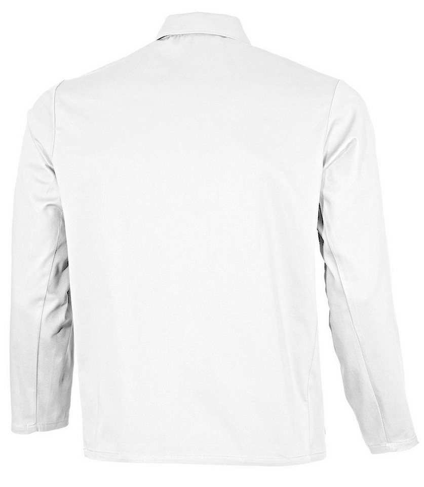 Qualitex Workwear Arbeitsjacke lange basic Werkstattjacke -BW 240 g - waschbar, aus reiner Baumwolle (1-St) Langjacke mit 5 Taschen - Blickdicht - Strapazierfäh – Bild 2 von 3