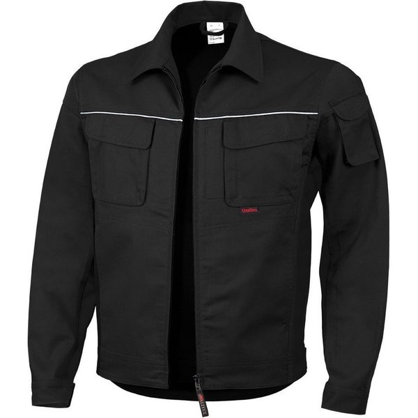 Qualitex Workwear Arbeitsjacke strapazierfähige PROfessionals Arbeitsjacke - faserverstätkt MG 245 g (1-St) Werkstattjacke mit 15 Taschen - pflegeleicht Werksta