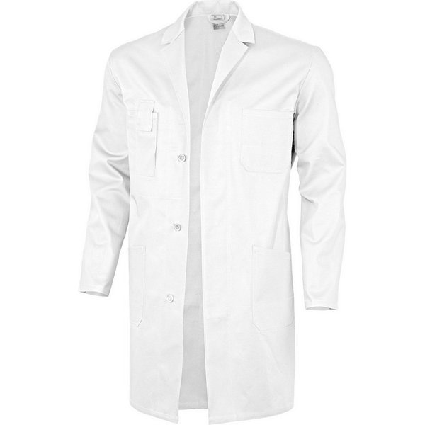 Qualitex Workwear Arbeitsjacke waschbarer basic Berufsmantel - BW 240 g - aus reiner Baumwolle (1-St) standard Laborkittel mit 5 Taschen - Strapazierfähig - Pfl
