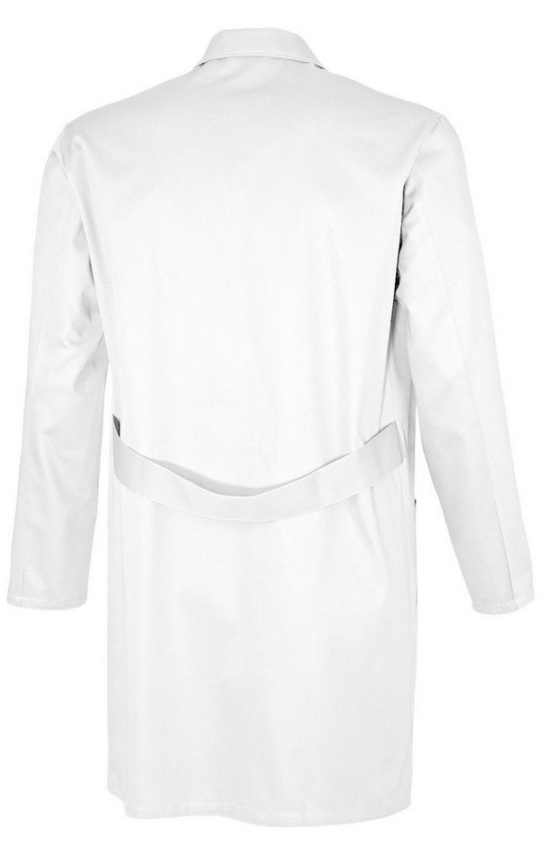 Qualitex Workwear Arbeitsjacke waschbarer basic Berufsmantel - BW 240 g - aus reiner Baumwolle (1-St) standard Laborkittel mit 5 Taschen - Strapazierfähig - Pfl – Bild 2 von 3