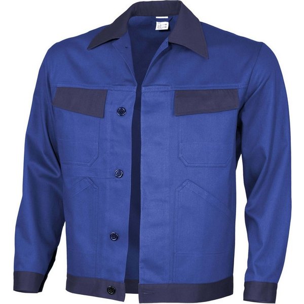 Qualitex Workwear Arbeitsjacke Werkstattjacke (2-farbig) BW 240 - faserverstätkte Baumwolle (1-St)