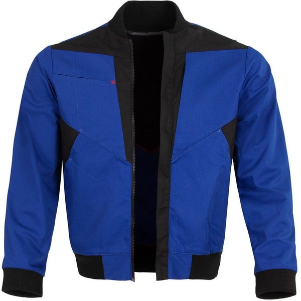 Qualitex Workwear Arbeitsjacke "X-Serie" X-treme strapazierfähige Werkstattjacke - faserverstätkt (1-St) Bundjacke mit 7 Taschen - pflegeleichte Blousonjacke - 