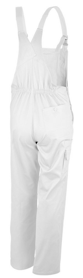Qualitex Workwear Arbeitslatzhose basic Arbeitshose BW 240 g - waschbarer Blaumann aus reiner Baumwolle (1-tlg) Latzhose mit 7 Taschen - Blickdicht - Strapazier – Bild 2 von 3