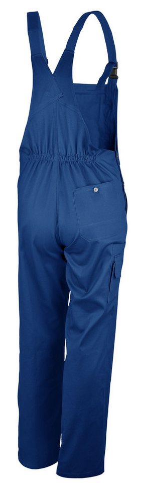 Qualitex Workwear Arbeitslatzhose basic Arbeitshose BW 240 g - waschbarer Blaumann aus reiner Baumwolle (1-tlg) Latzhose mit 7 Taschen - Blickdicht - Strapazier – Bild 2 von 3