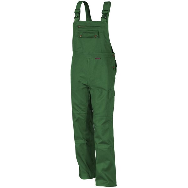 Qualitex Workwear Arbeitslatzhose comfortable Latzhose - faserverstätkte Arbeitshose aus MG 300 g (1-tlg) strapazierfähoger Blaummann mit 11 Taschen - Pflegelei