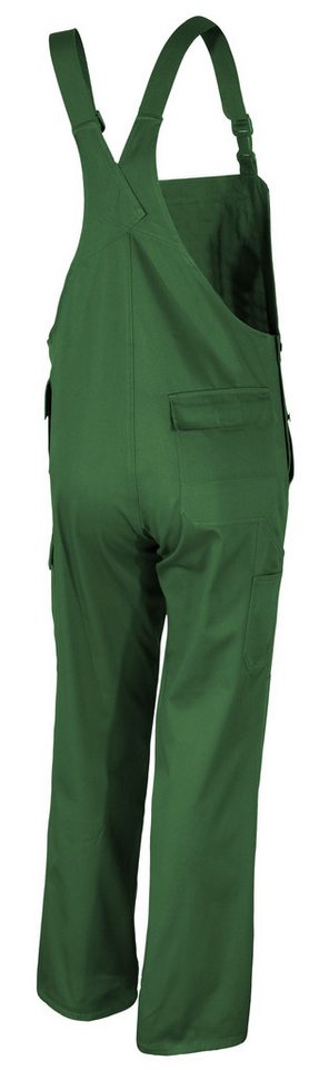 Qualitex Workwear Arbeitslatzhose comfortable Latzhose - faserverstätkte Arbeitshose aus MG 300 g (1-tlg) strapazierfähoger Blaummann mit 11 Taschen - Pflegelei – Bild 2 von 3