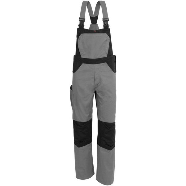 Qualitex Workwear Arbeitslatzhose "X-Serie" X-treme strapazierfähige Arbeitshose - faserverstätkt (1-tlg) Latzhose mit 14 Taschen - Blaumann mit vorgeformter Kn