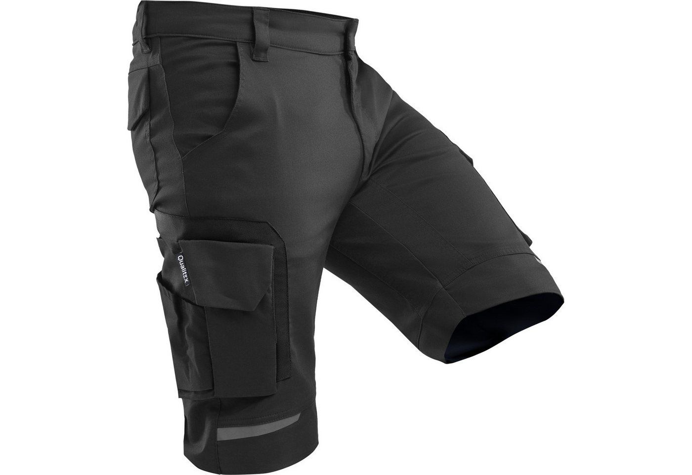 Qualitex Workwear Arbeitsshorts Herren Arbeitsshorts – Stretch, Cordura, Handwerk & Sommer Shorts (1-tlg) 6 Taschen, ergonomische Schnitt & maximal Bewegungsfre – Bild 2 von 3