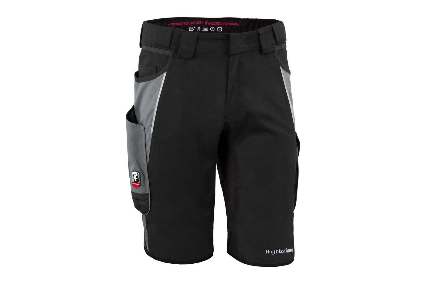 Qualitex Workwear Arbeitsshorts ZIP-ON-BUNDLE IRON Shorts + Beinlinge aus Lyocell, Cordura & Stretch (2-tlg) modern kurze Arbeitshose - 13 Taschen - Strapazierf – Bild 2 von 5