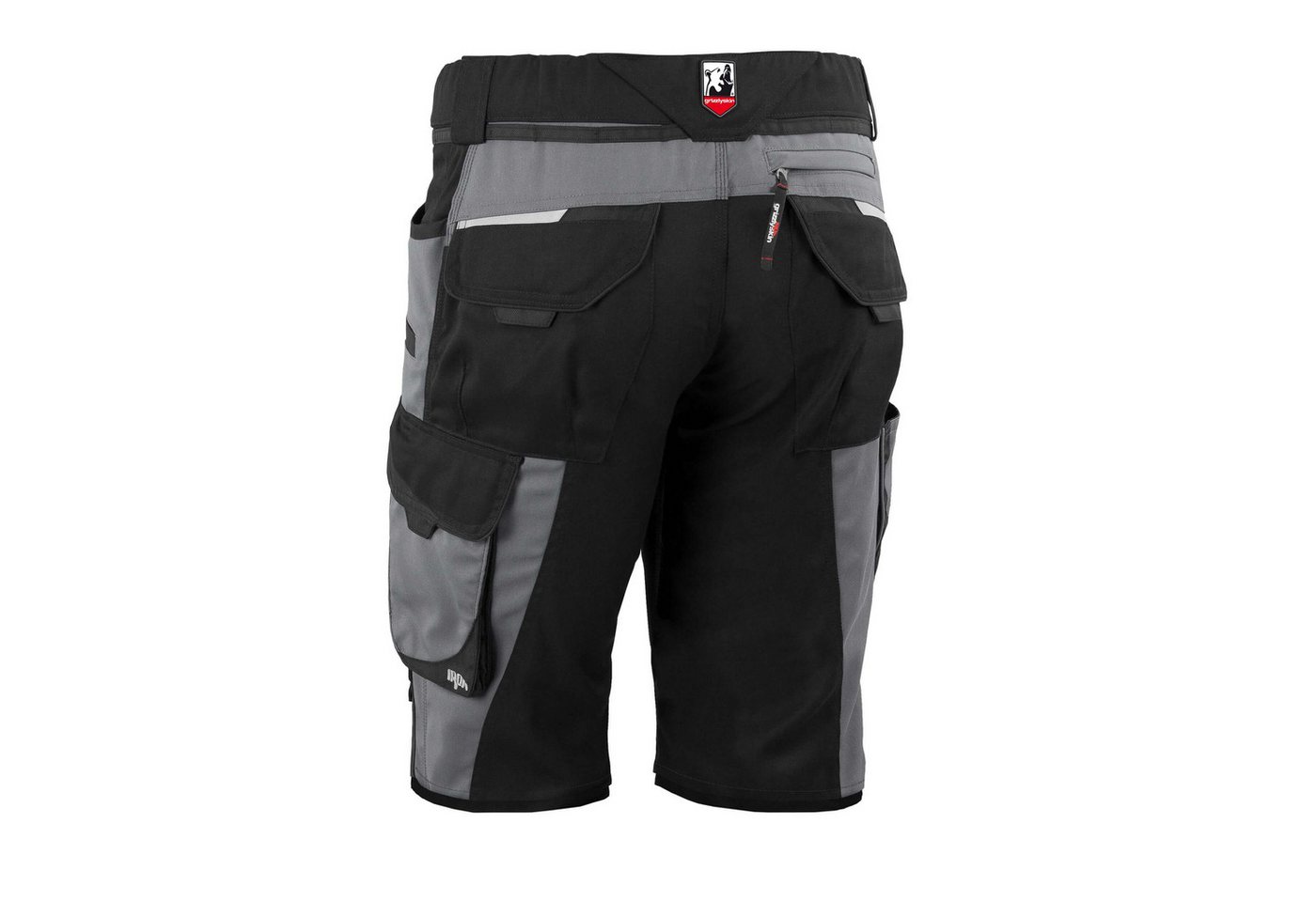 Qualitex Workwear Arbeitsshorts ZIP-ON-BUNDLE IRON Shorts + Beinlinge aus Lyocell, Cordura & Stretch (2-tlg) modern kurze Arbeitshose - 13 Taschen - Strapazierf – Bild 3 von 5