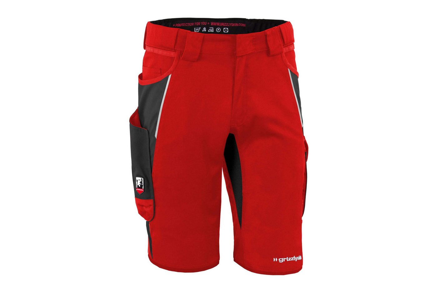 Qualitex Workwear Arbeitsshorts ZIP-ON-BUNDLE IRON Shorts + Beinlinge aus Lyocell, Cordura & Stretch (2-tlg) modern kurze Arbeitshose - 13 Taschen - Strapazierf – Bild 2 von 5