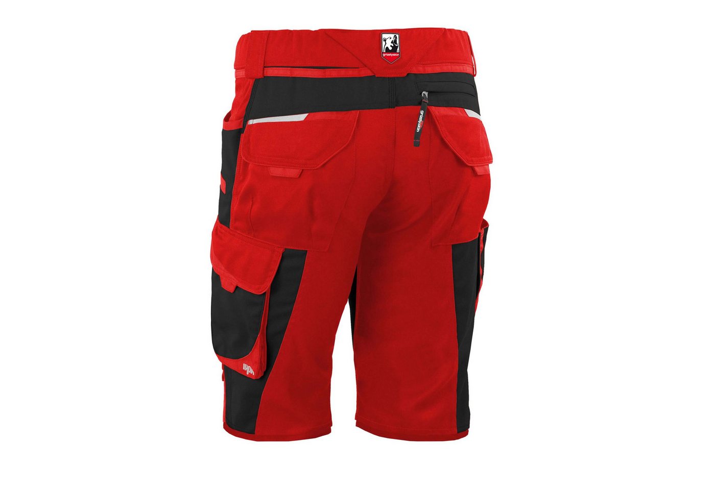 Qualitex Workwear Arbeitsshorts ZIP-ON-BUNDLE IRON Shorts + Beinlinge aus Lyocell, Cordura & Stretch (2-tlg) modern kurze Arbeitshose - 13 Taschen - Strapazierf – Bild 3 von 5