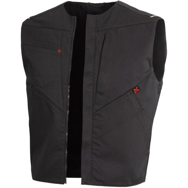 Qualitex Workwear Arbeitsweste "X-Serie" X-treme strapazierfähige Weste - faserverstätkt - waschbar (1-tlg) Werkstattjacke mit 7 Taschen - pflegeleicht Arbeitsk