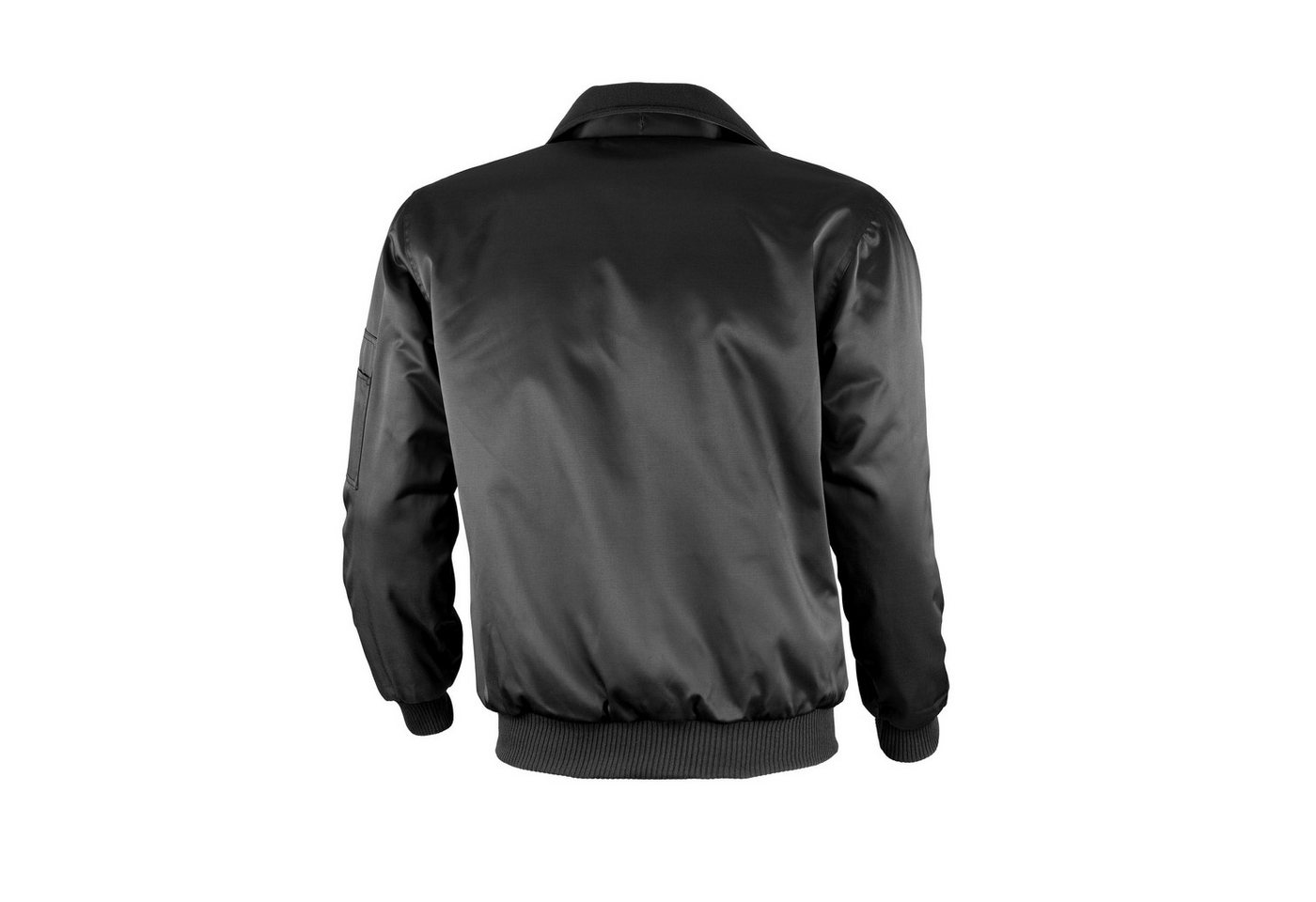 Qualitex Workwear Pilotenjacke Pilotenjacke mit festem Arm & Steppfutter schwarz, Gr. S – Bild 2 von 2