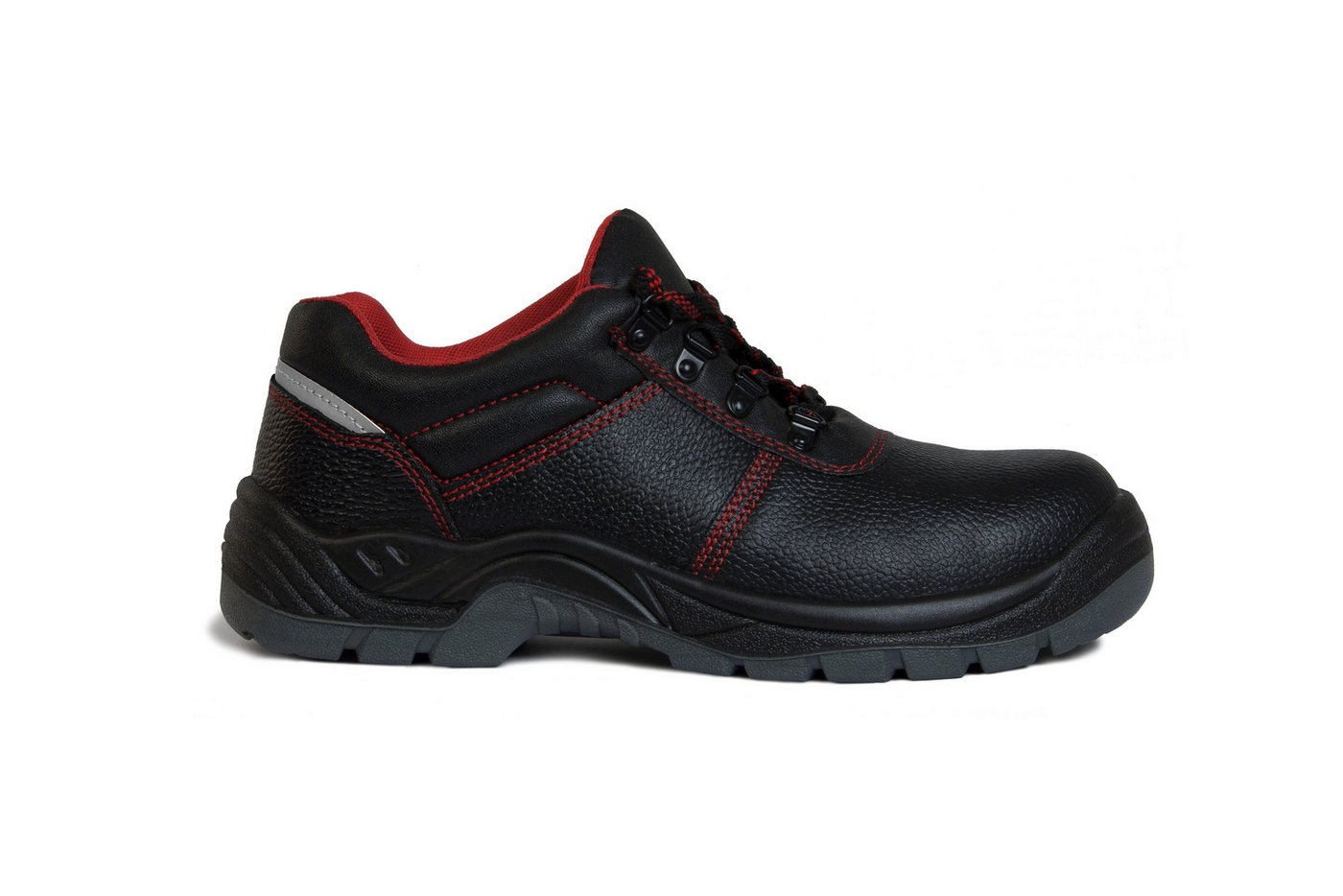 Qualitex Workwear S3-Arbeitsschuh aus echtem Leder Sicherheitsschuh Schnürstiefel -Fusschutz rutschfest mit Stahlkappe – Bild 2 von 5