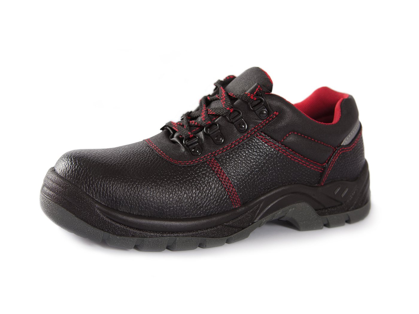 Qualitex Workwear S3-Arbeitsschuh aus echtem Leder Sicherheitsschuh Schnürstiefel -Fusschutz rutschfest mit Stahlkappe – Bild 3 von 5