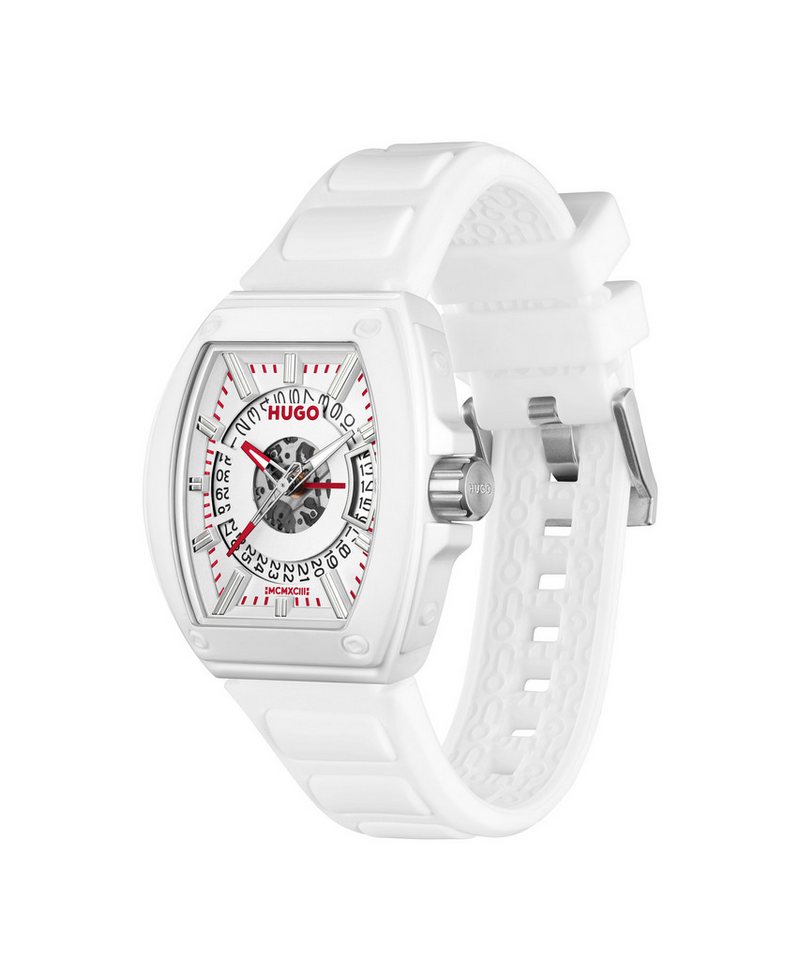 HUGO Quarzuhr #HUGO ID 1530435, Armbanduhr, Damenuhr, Herrenuhr, Silikonarmband, analog, Tag – Bild 2 von 4