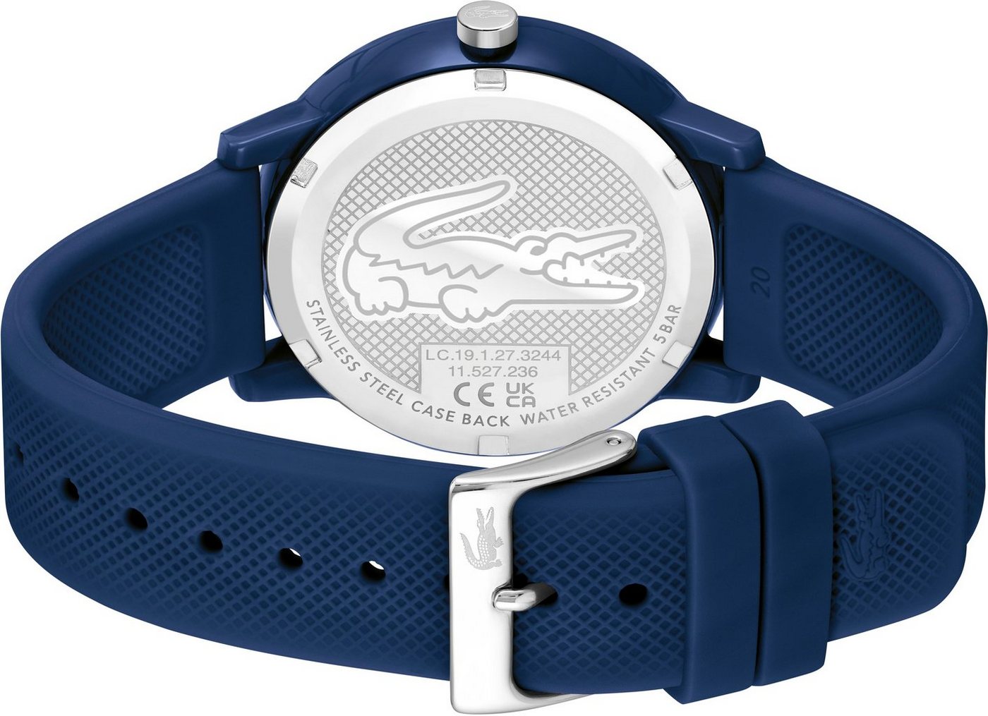 Lacoste Quarzuhr LACOSTE.12.12 2011172, Armbanduhr, Herrenuhr, Mineralglas, Silikonarmband – Bild 3 von 4