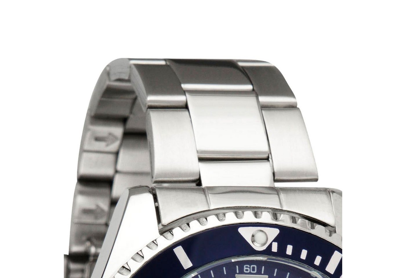 Miraval Quarzuhr Miraval Herrenarmbanduhr, mit Edelstahlarmband 43 mm Datumsanazeige Lupe Quarzuhrwerk 21 mm – Bild 3 von 3