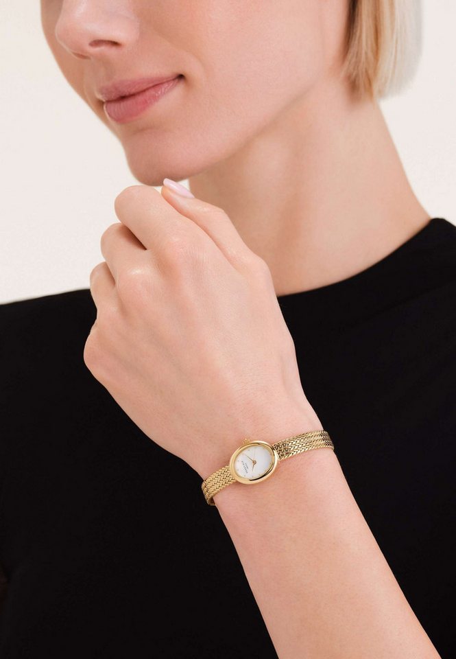 ROSEFIELD Quarzuhr ROSEFIELD Mini Oval + Kaffeebohnen-Armband Geschenkset für Damen – Bild 3 von 5