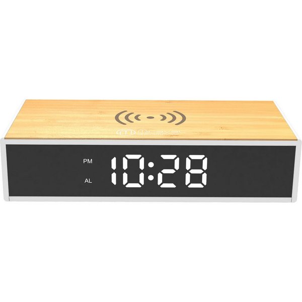 Miraval Quarzwecker Miraval Wecker mit 15W Ladefunktion 15W Ladestation, 3 Helligkeitsstufen