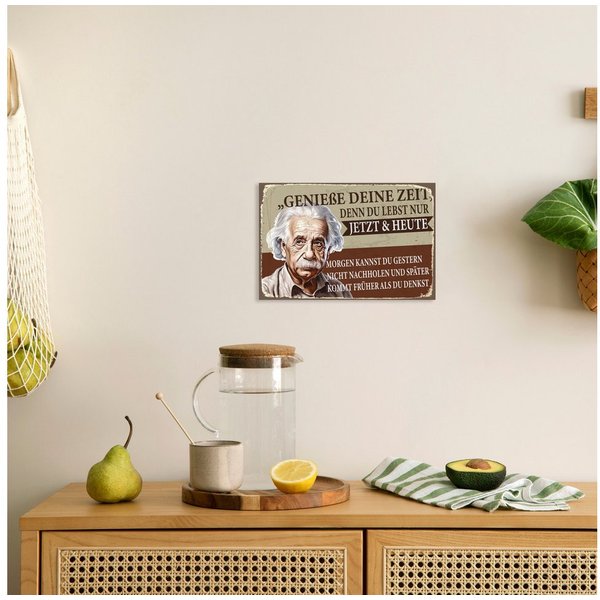 queence Alu-Dibond-Druck A. Einstein, Sprüche, Sprüche & Texte, Einstein, Sprüche und Texte, Schild