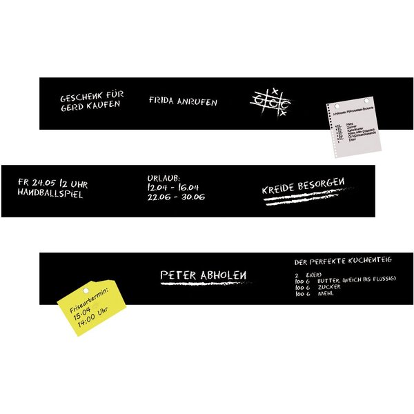 queence Magnetfolie Magnetische Tafelfolie, (Set), Tafel-Wandtafelfolie-Magnetfolie, selbstklebend, Kreide+Neodym-Magnete