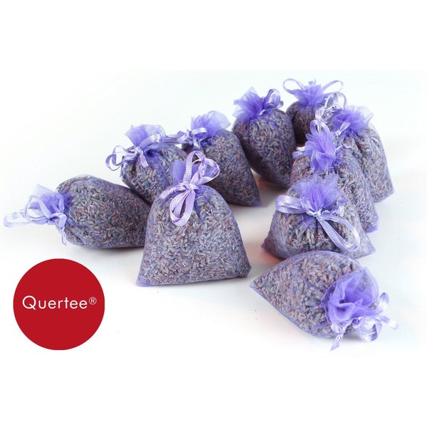 Quertee Duftbeutel 10x Bio Lavendel Lavendelsäckchen Duftsäckchen Mottenschutz (10x10 g), 1-tlg., Hergestellt in Deutschland