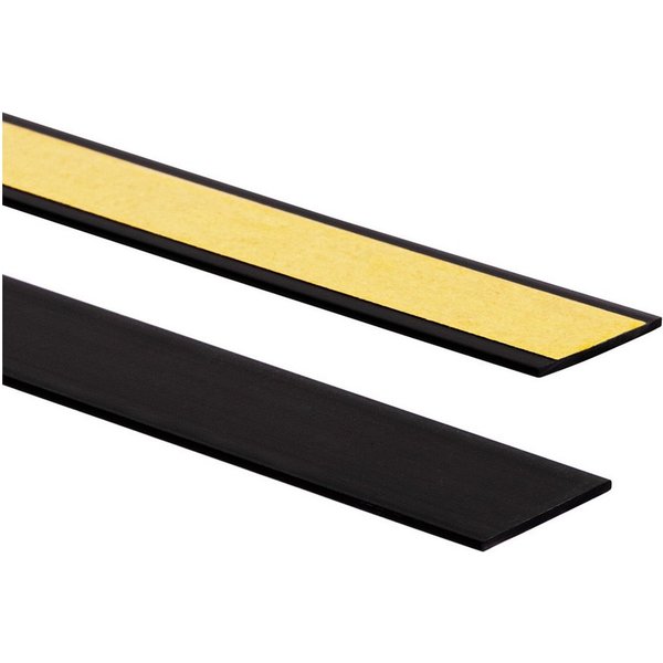 Quest Zierleiste Flachleiste selbstklebend 20 mm, 10-m-Rolle, Selbstklebend, Kunststoff (PVC), 1-St., selbstklebend, 20 mm breit, 10 m Rolle