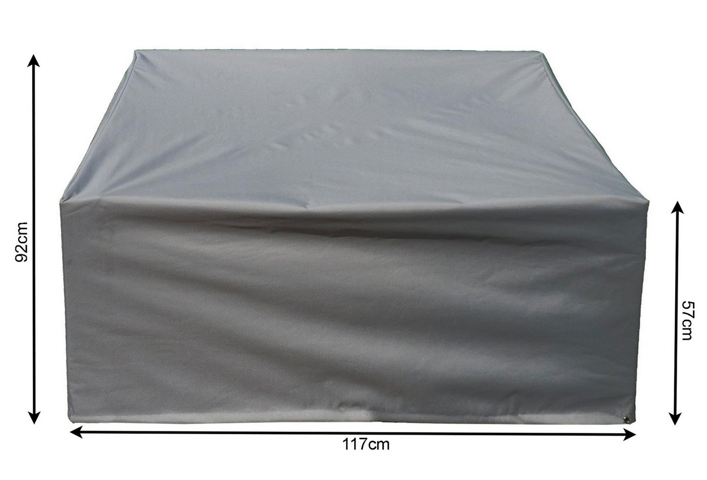 Quick Star Gartenmöbel-Schutzhülle Schutzhülle Bahia Sofa Grau 117x78x92/57cm (1-St), Kordelzug im Saum, wasserdicht versiegelte Nähte – Bild 3 von 5