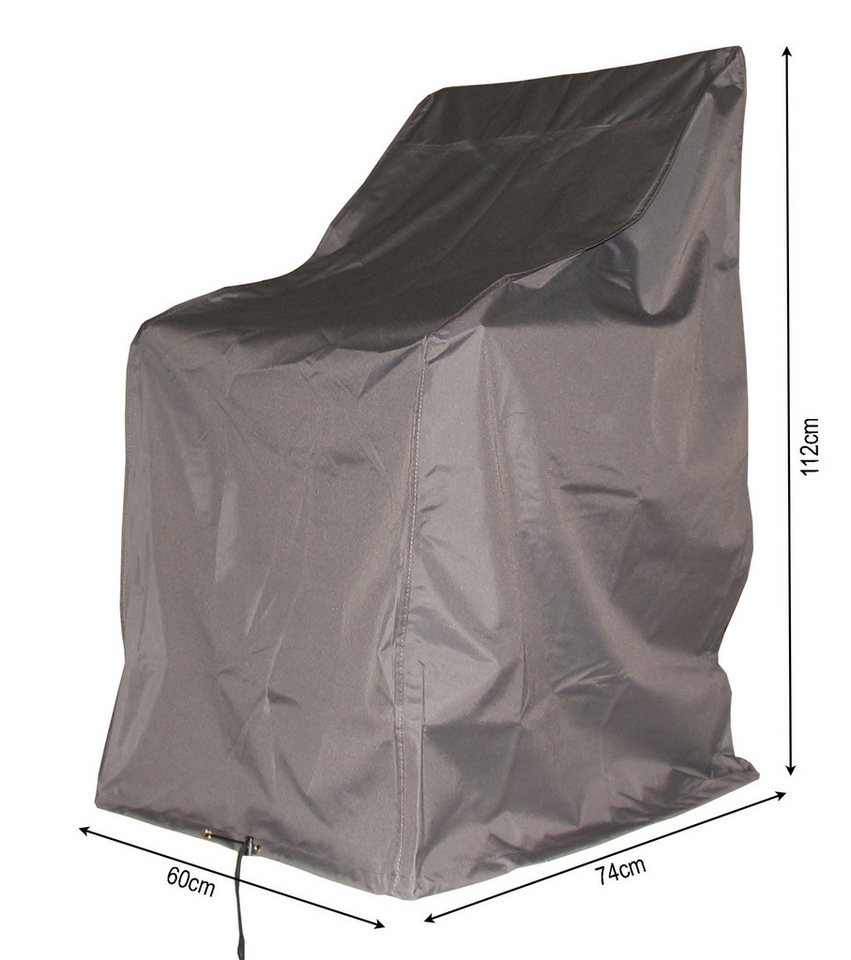 Quick Star Gartenmöbel-Schutzhülle Hochlehner- und Stapelstuhlhülle (1-St), 280g Polyester / PVC beschichtet – Bild 3 von 5