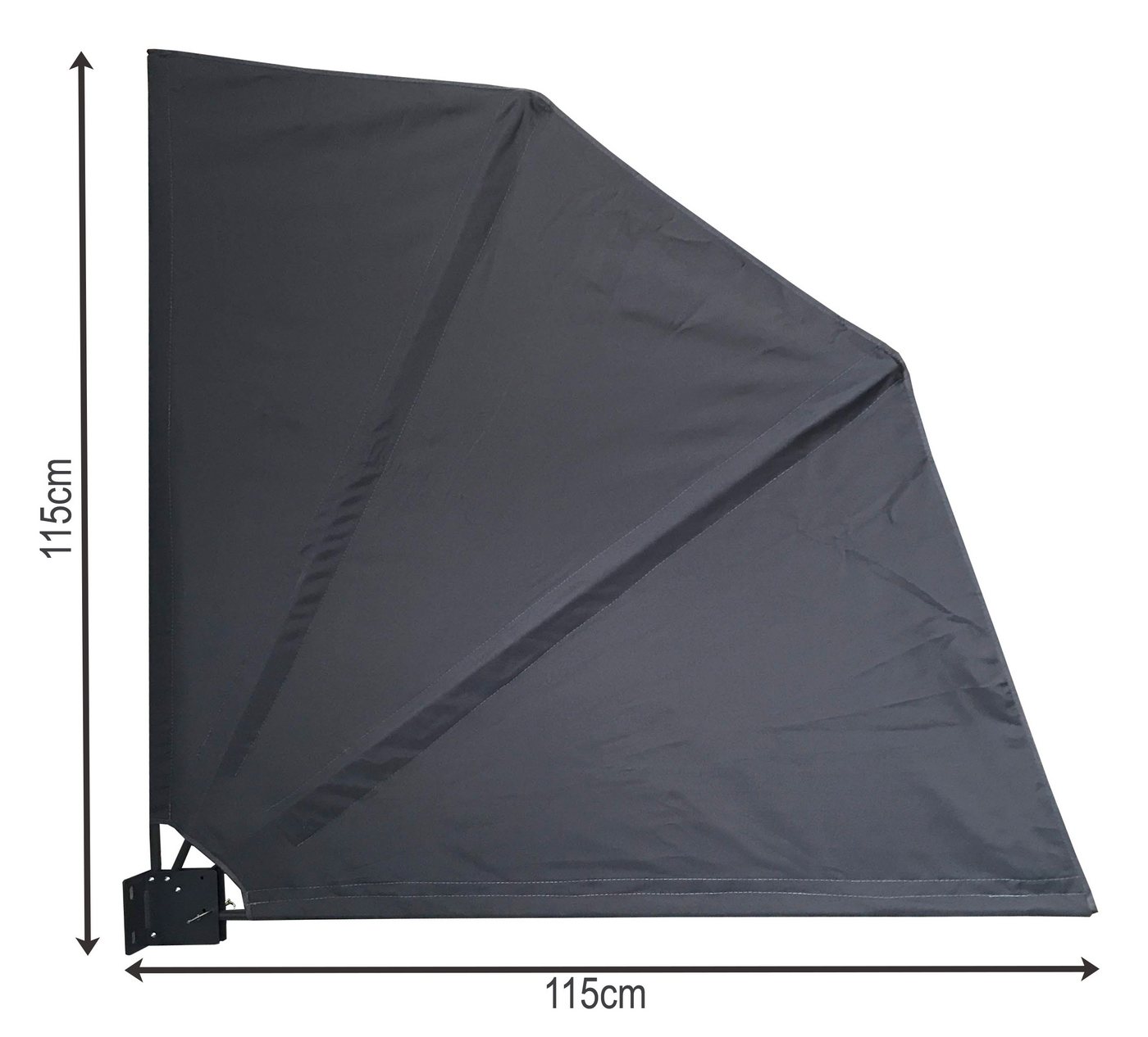 Quick Star Sichtschutzfächer mit Easy Mount Wandplatte, Blickdicht und Wetterfest (1-St) Separate Wandplatte – Bild 2 von 5